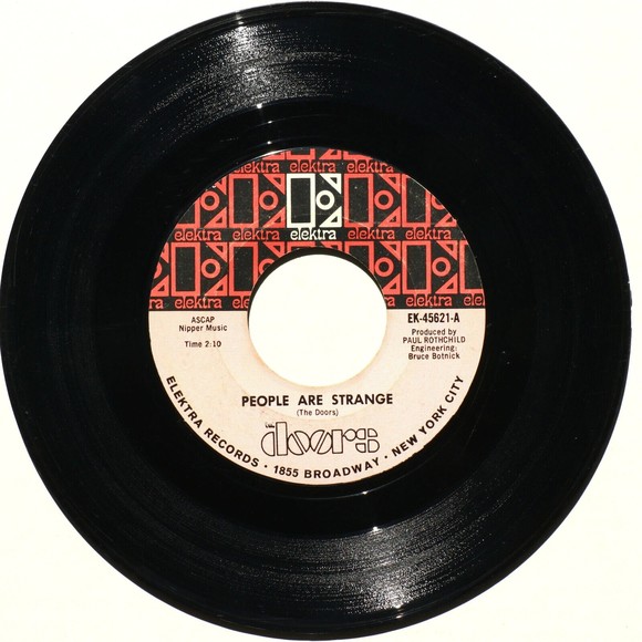 The Doors People Are Strange/Unhappy Girl 45 rpm Vinyl 7" Single Record EK-45621 - Picture 6 of 9